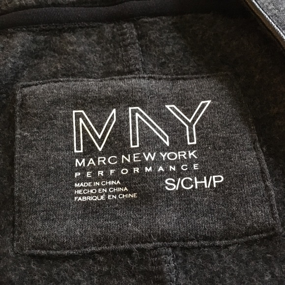 MARC NEW YORK• Charcoal Grey Sweatshirt Hoodie - Picture 4 of 7